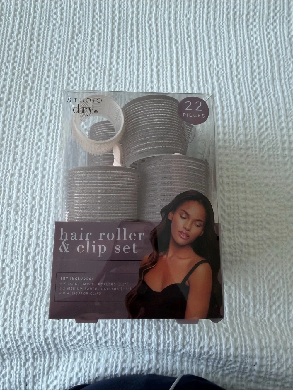 Studio Dry Hair Roller & Clip Set - 22 Pieces